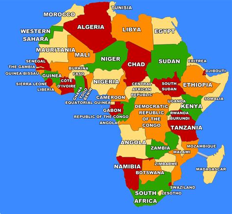 africa continent wikipedia|7 countries in africa.